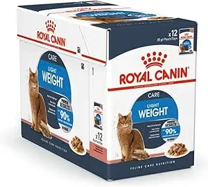 Royal Canin Feline Care Nutrition Light Weight Care Weight Management Wet Cat Food Pouch 12x85g