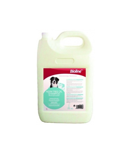 [6970117121285] Bioline Neem Tree Oil Anti-Parasite Dog Shampoo - 5L