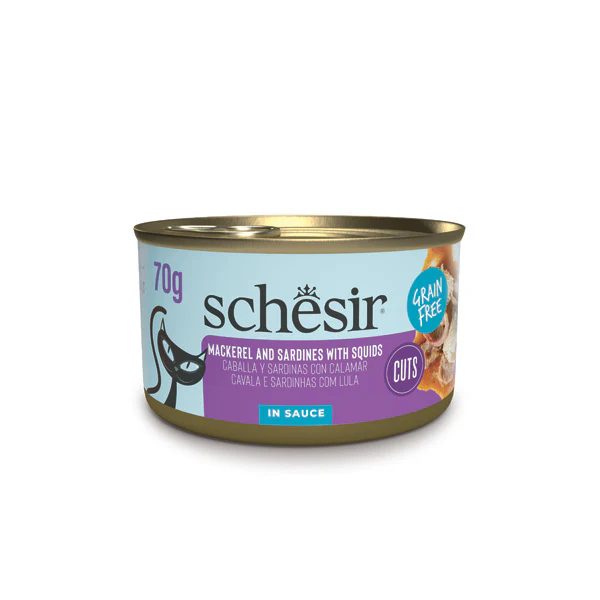 Schesir Grill Wholefood Sardines Natural & Wholesome Wet Cat Food Can 70g