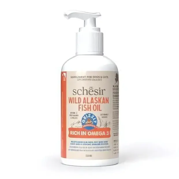 SchesirGrizzlyWildAlaskanFishOilOmegaPlus250ml-HealthSupplement