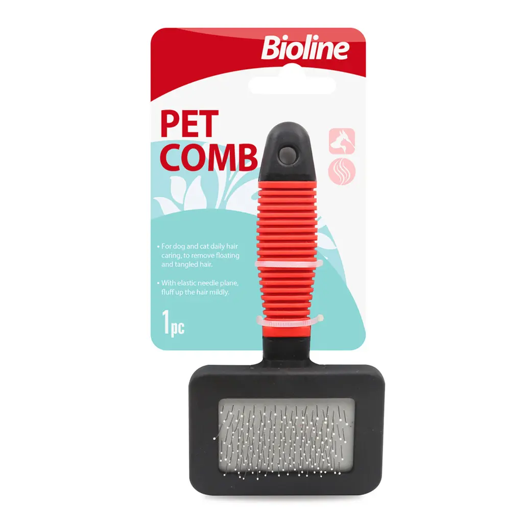 [6970117124941] Bioline Detangling Grooming Pet Comb - Small
