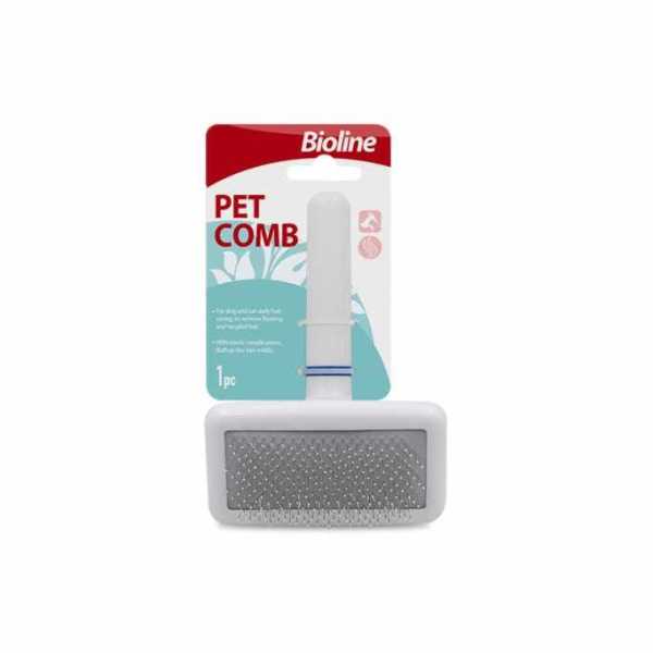 Bioline Pet Comb WhiteSizes: S