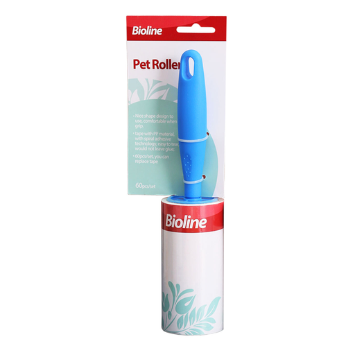 [6970117121421] Bioline Pet Lint Roller Hair Remover - 60 Sheets