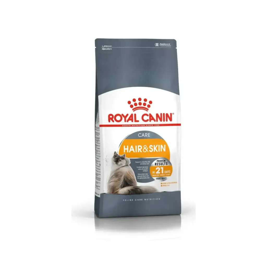 [121212111] RoyalCaninHair&SkinDryCatFoodHealthyCoat&SkinSupportDryCatFoodBag400g