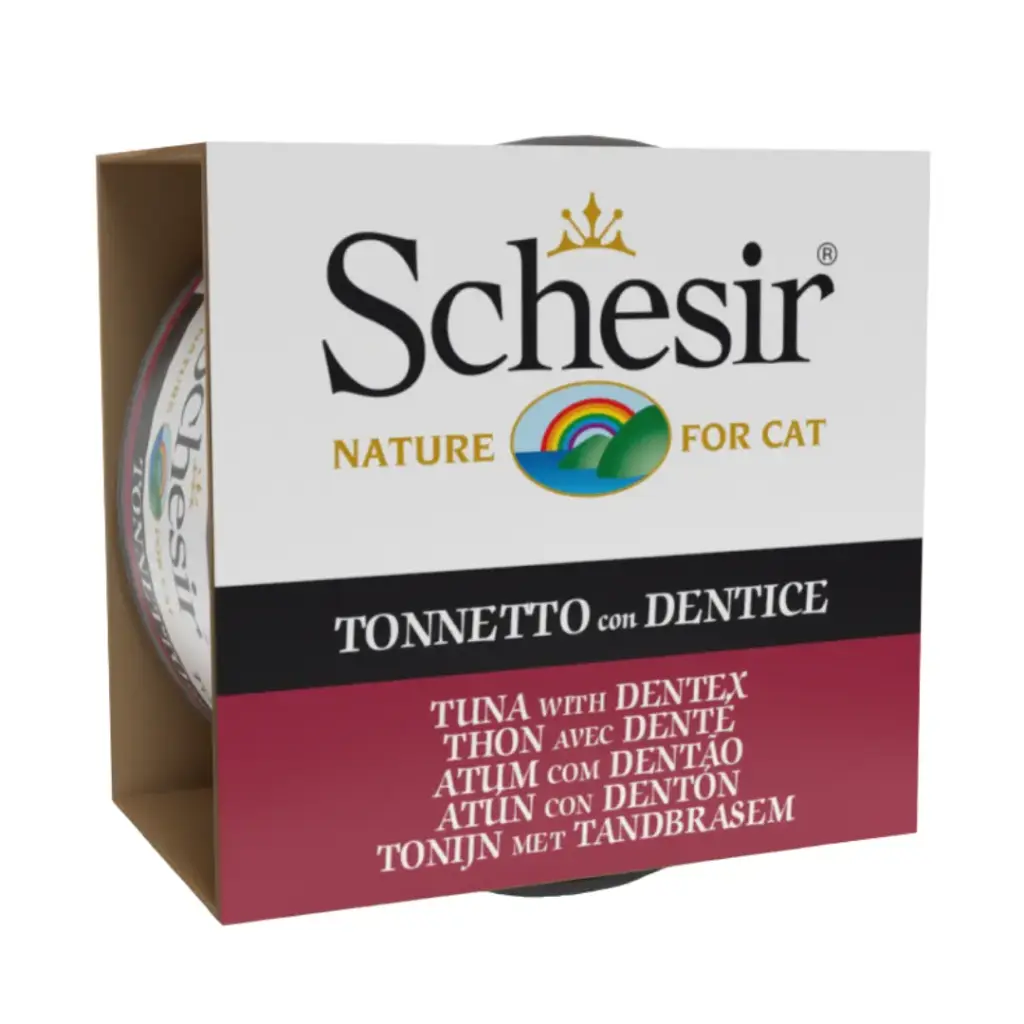 [SCPST21122203] Schesir Wet Food Tuna With Dentex Unique Fish Flavor Wet Cat Food Can 85g