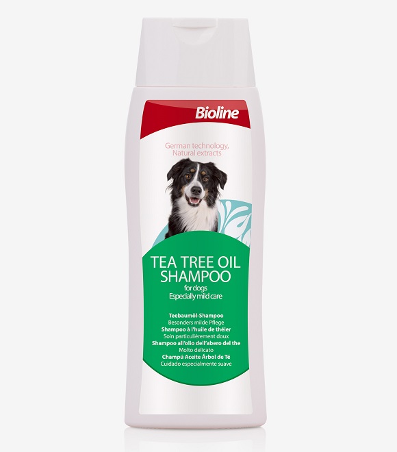 [6970117123913] Bioline Tea Tree Oil Dog Shampoo - 250ml