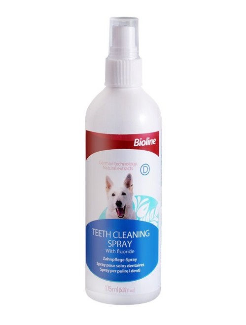 [6970117120448] Bioline Teeth Cleaning Spray For Dogs 175ml