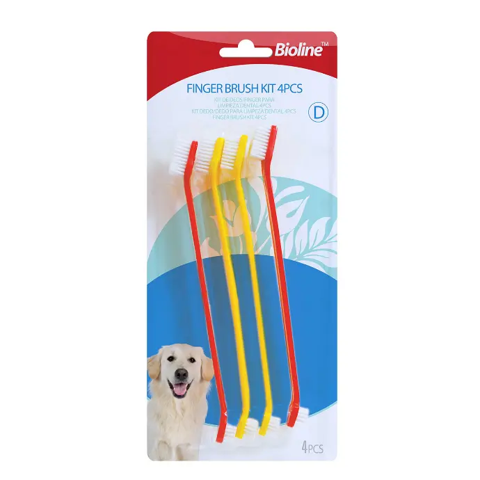 [6970117120301] Bioline Pet Oral Health Toothbrush Set - 4 pc