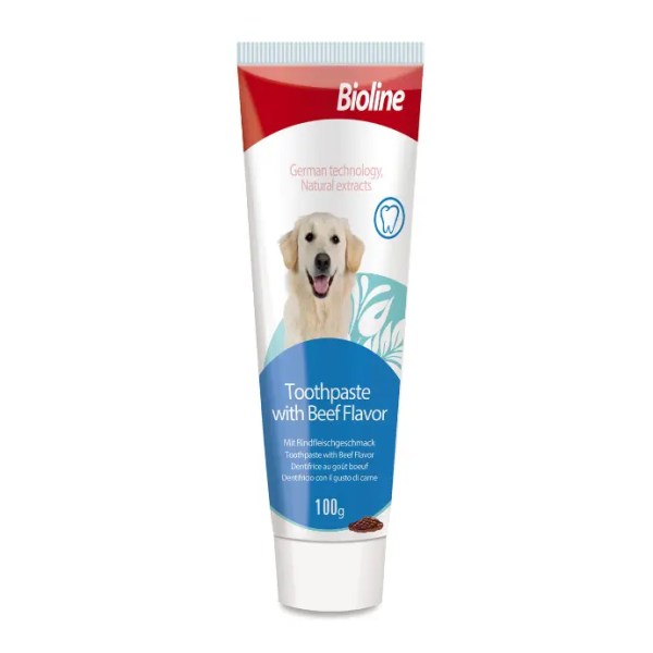 [6970117120189] Bioline Beef Flavor Pet Toothpaste Oral Care - 100g