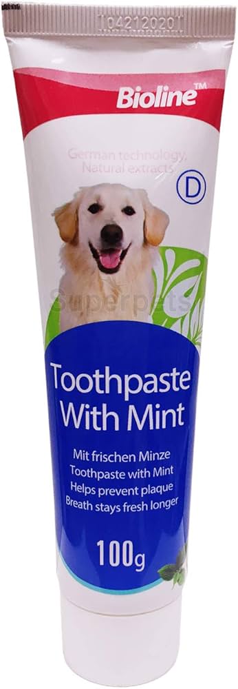 [6970117120929] Bioline Mint Flavor Oral Care Pet Toothpaste - 100g