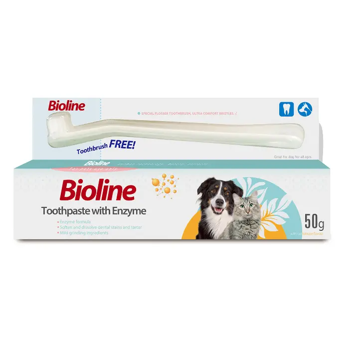 [6970117124187] Bioline Enzyme Enriched Oral Care Pet Toothpaste - 50g