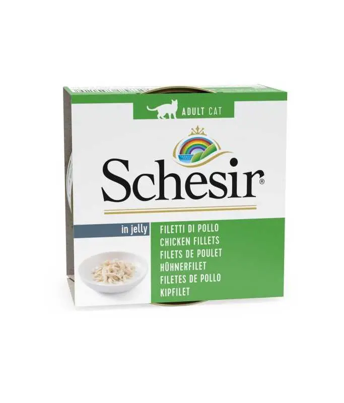 [C01064040] Schesir Wet Food Chicken Fillets Pure & Delicious Wet Cat Food Can 85g
