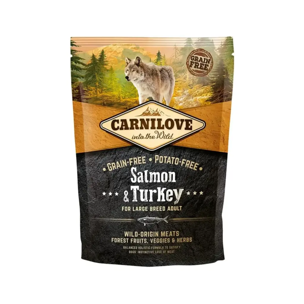 Carnilove Salmon & Turkey Large Breed Adult Dry Food Bag 1.5kg (1.5 kg)