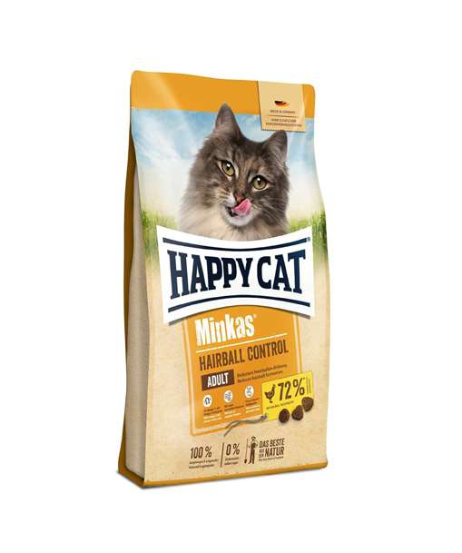 Happy Cat Minkas Hairball Control Hairball Control Dry Cat Food Bag 10kg