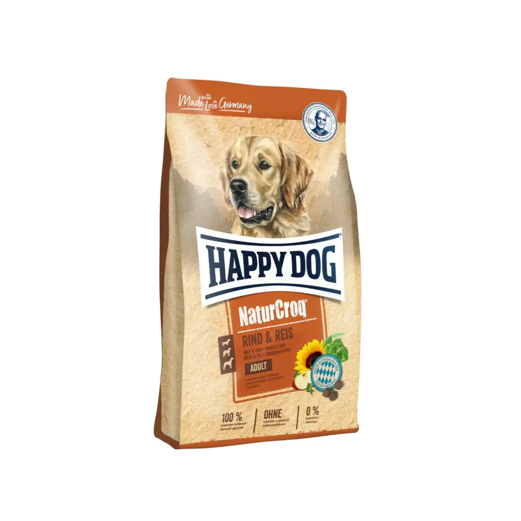 [60517] Happy Dog NaturCroq Beef & Rice Dry Food Bag 15 KG