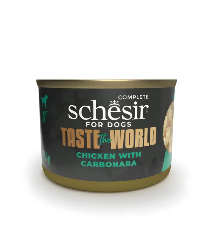 [SCINV22115003] Schesir Taste The World Dog Wholefood - Chicken With Carbonara150g