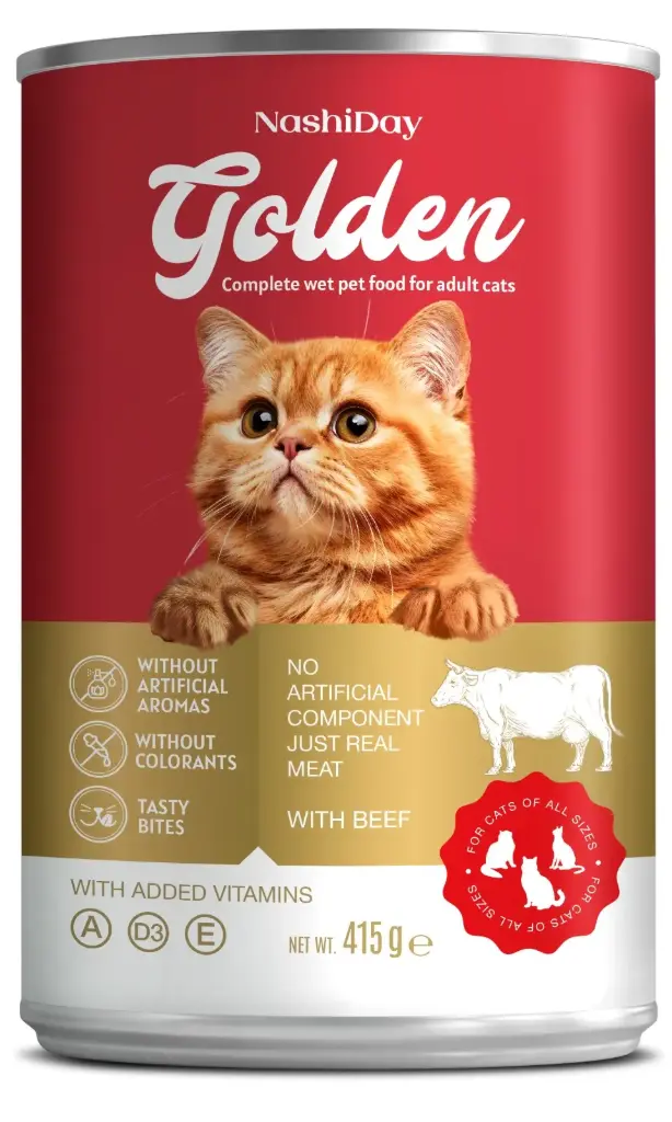 Golden Cat wet food beef 415g