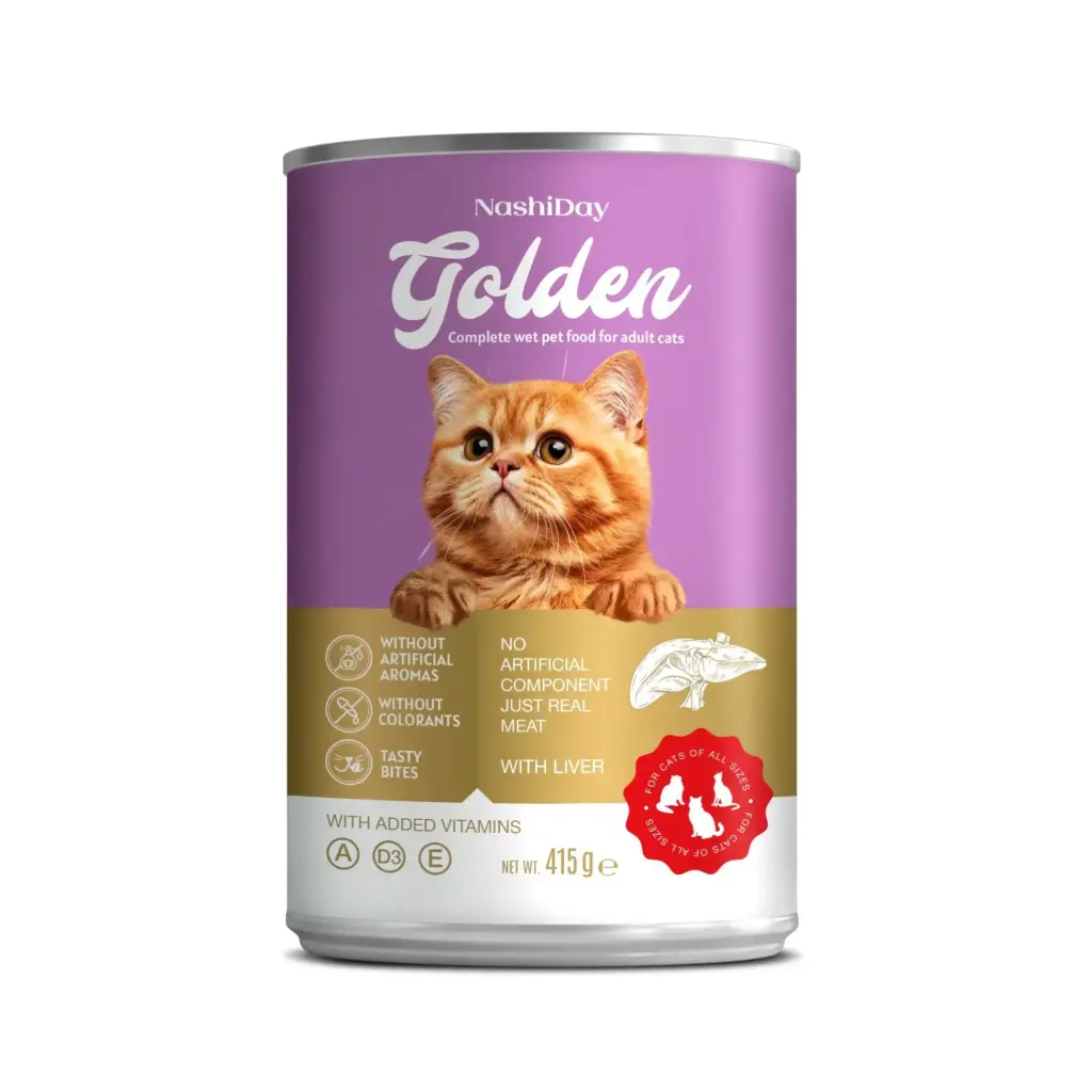 Golden cat wet food with liver