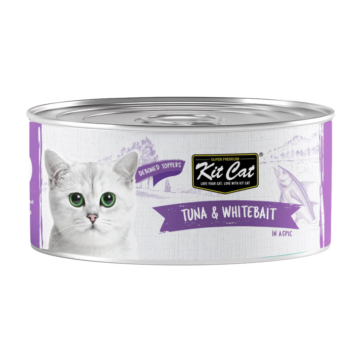 Kit cat tuna & whitebait in aspic cat wet food 80g
