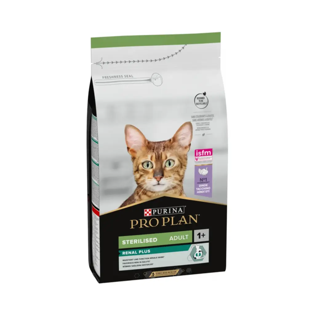 Purina Pro Plan - Sterilised Adult Renal Plus Dry Cat Food with Turkey