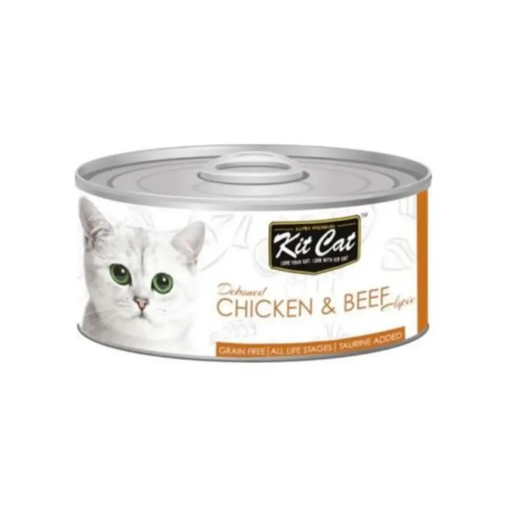 [3122] Kit Cat Wet Food Chicken & Beef 80g (80 g)