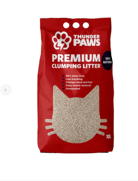 Thunder Paws Advance Care Unscented Clumping Cat Litter 10L