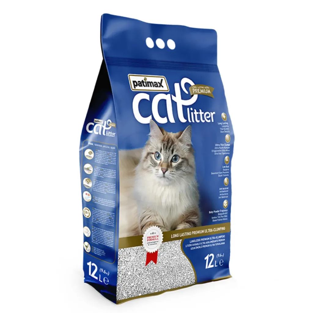 Patimax Premium Ultra Clumping Cat LitterFragrance/Flavour: Lavander, Sizes: 12L