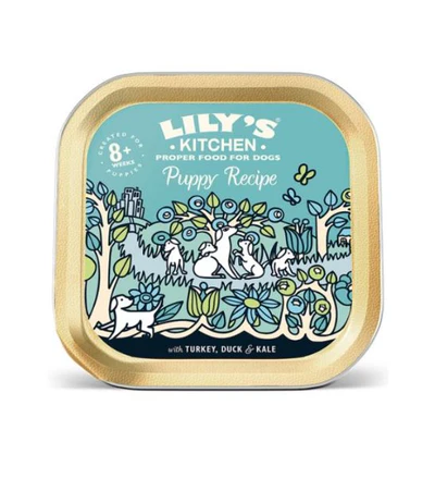 [101174-3] Lily's Kitchen - Turkey & Duck Recipe Puppy Wet Food - 12x150g Box