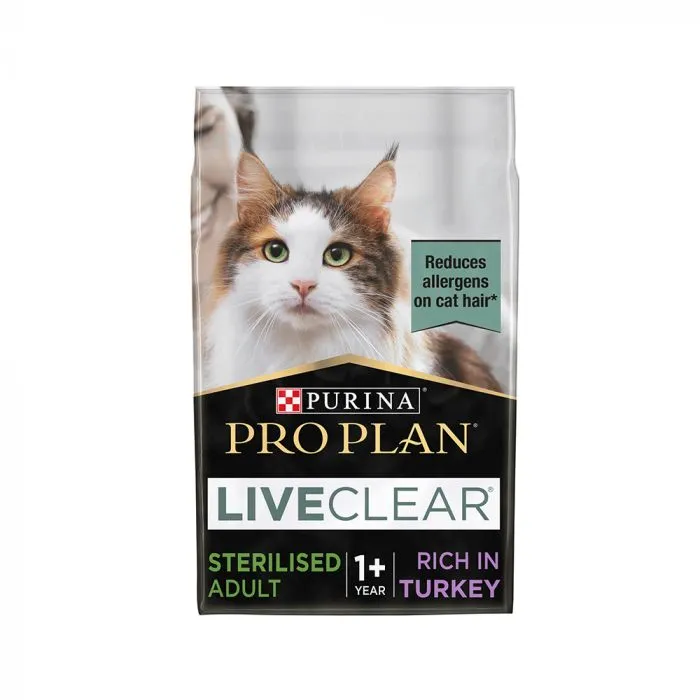 Purina Pro Plan - LiveClear Sterilised Adult Allergen Reducing Dry Cat Food with Turkey 1.4 Kg (1.4 kg)