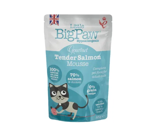 Little BigPaw Gourmet Atlantic Salmon Mousse Wet Cat Food 85g