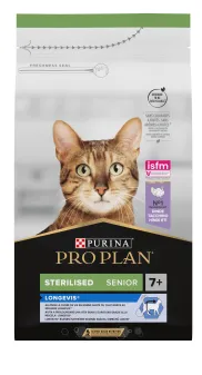 Purina Pro Plan - Sterilised Senior 7+ Longevis Dry Cat Food with Turkey