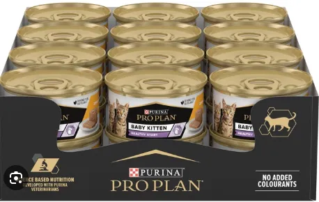 [12514236] Purina Pro Plan - Baby Kitten Mousse Healthy Start Wet Cat Food with Chicken