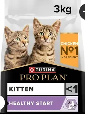 Purina Pro Plan - Kitten Healthy Start Dry Cat Food with Chicken 3 kg