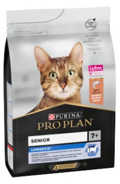Purina Pro Plan - Senior 7+ Longevis Dry Cat Food with Salmon