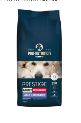 Pro Nutrition Prestige Dog Dry Food Adult Medium Maxi Sterilised 15kg