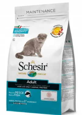 [C02044704] Schesir Cat Dry Food Maintenance with Fish-Adult[Weight - 1.5kg]