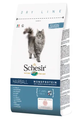 [C02044745] SchesirCatDryFoodHairballwithChicken
