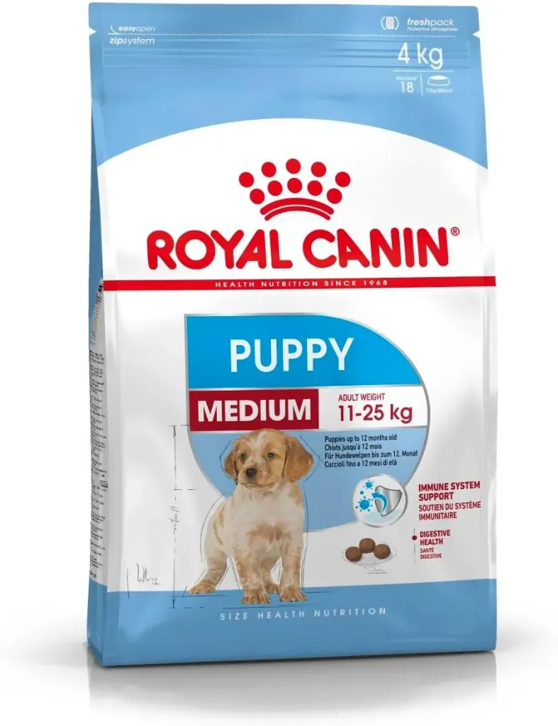 Royal Canin Medium Puppy Dry Food 4KG Healthy Growth & Immunity