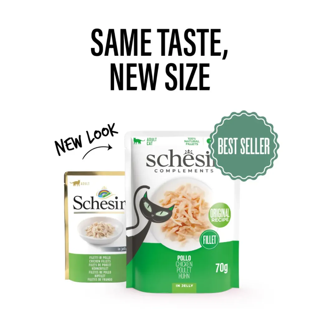 Ingredients Schesir Complements Cat Wet Food in Jelly Pouch - Chicken 70g [MOQ:12pcs]