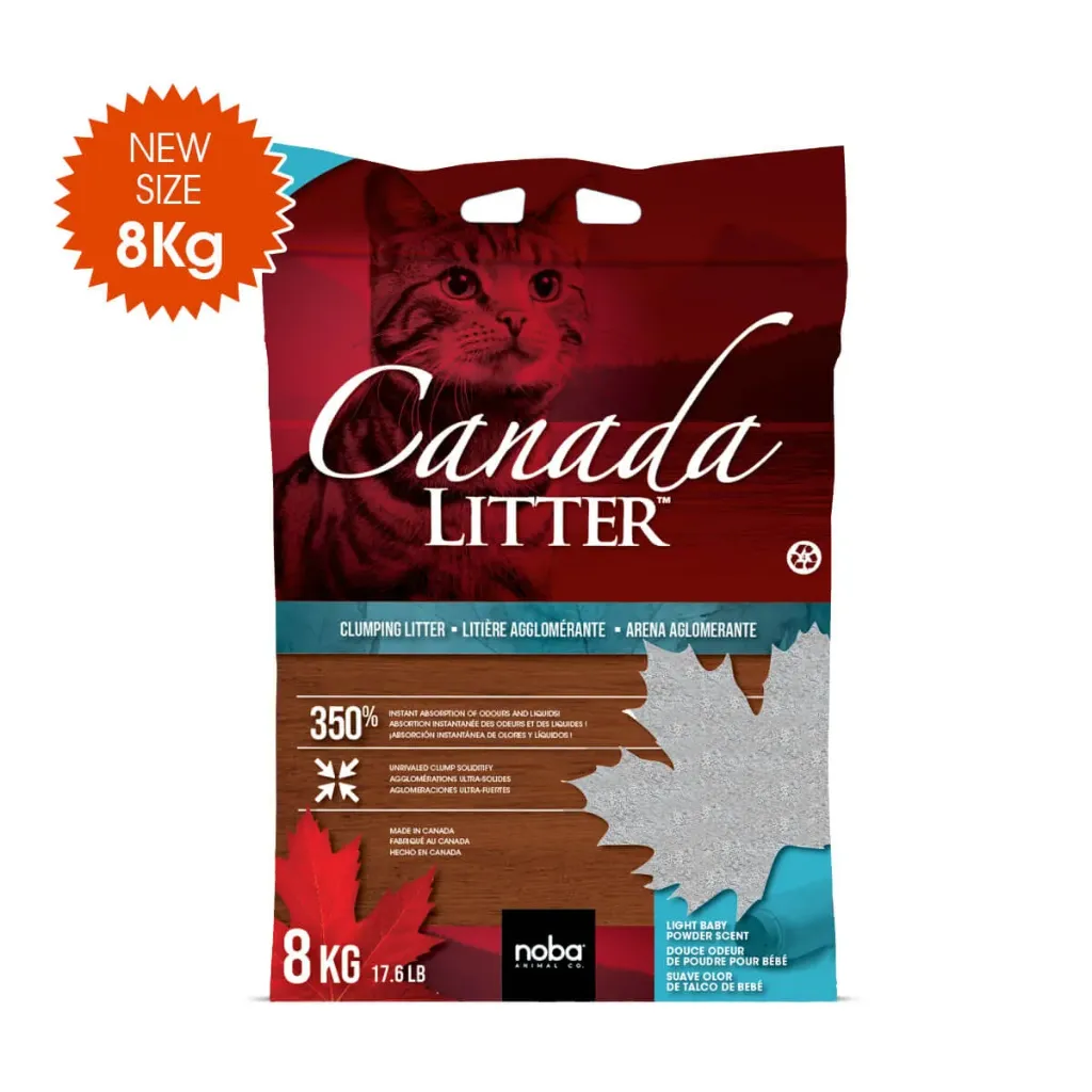 Canada Litter Baby Powder Scented Clumping Cat Litter - 8kg
