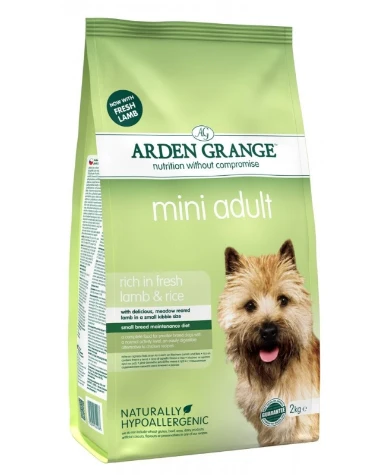 [101231-2] Arden Grange Mini Adult Fresh Lamb & Rice Dry Dog Food - 6kg