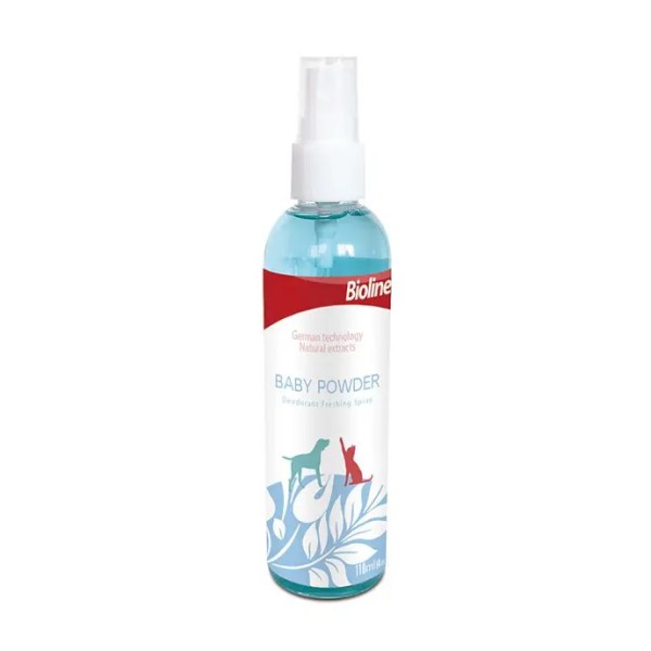 Bioline Baby Powder Deodorizing Cat Spray - 118ml