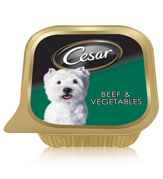 [101474-1] Cesar Beef & Vegetables Adult Wet Dog Food - 100g