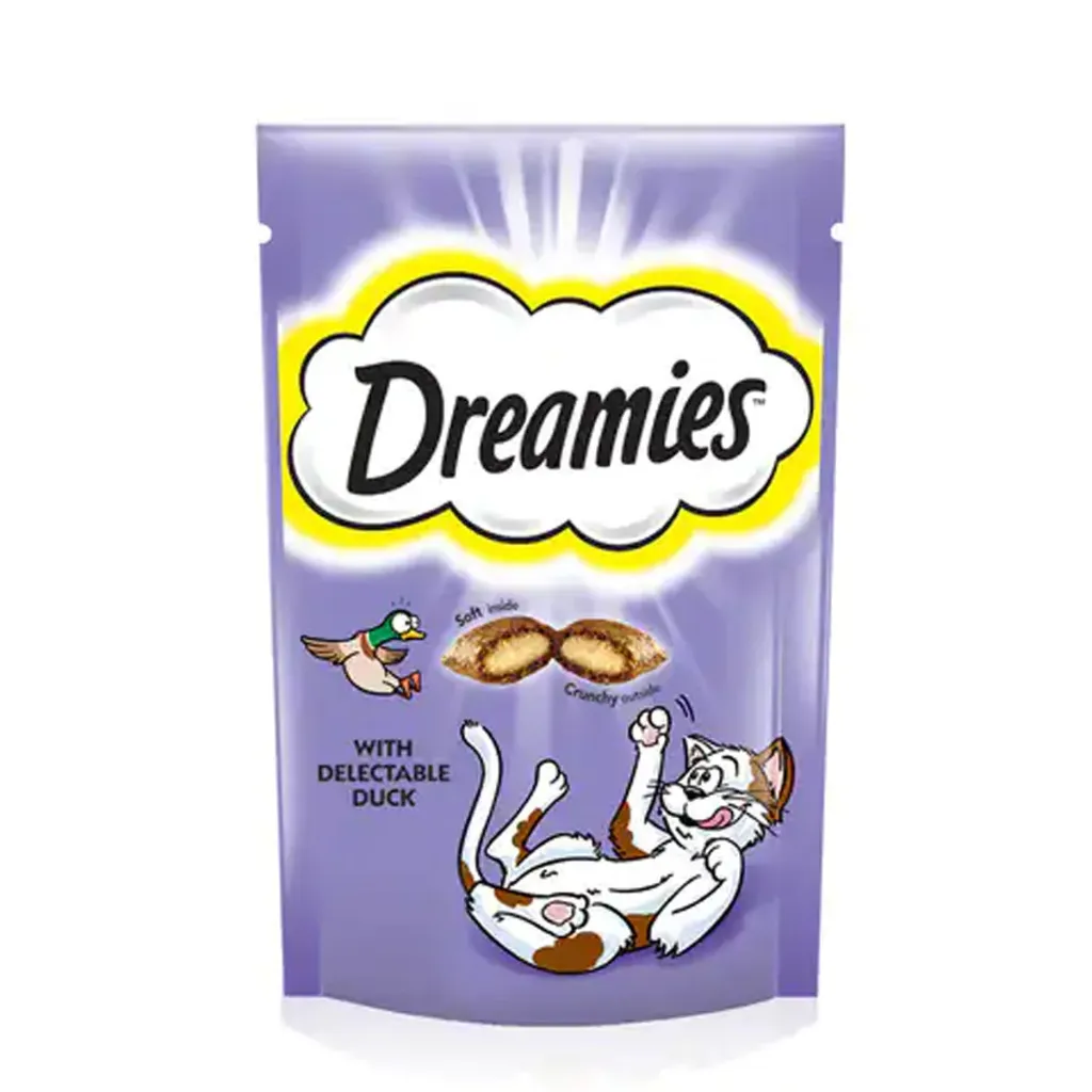 [103713-1] Dreamies Duck Cat Treats 60G