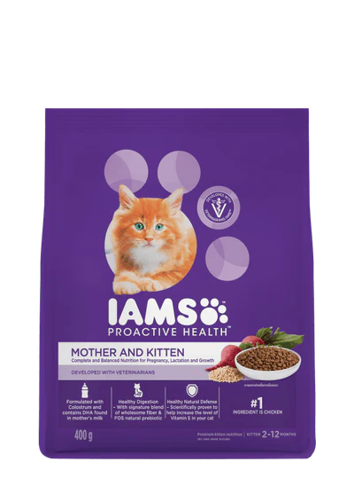 [106875-1] IAMS Proactive Health Mother&Kitten Dry Food - 400G