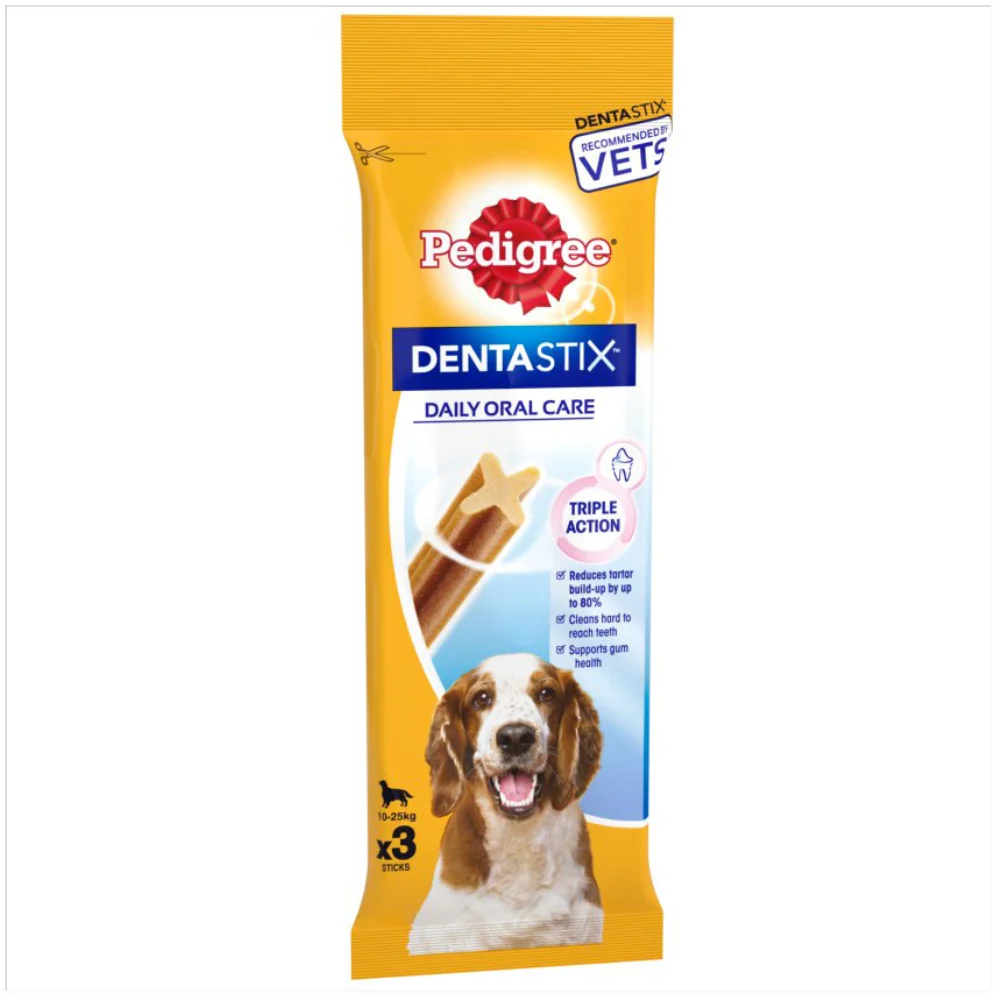 [101328-1] Pedigree Dentastix Medium Breed Dental Dog Chews - 3PCS