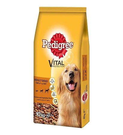 [101317-1] Pedigree Chicken & Vegetables Adult Dry Dog Food - 3KG
