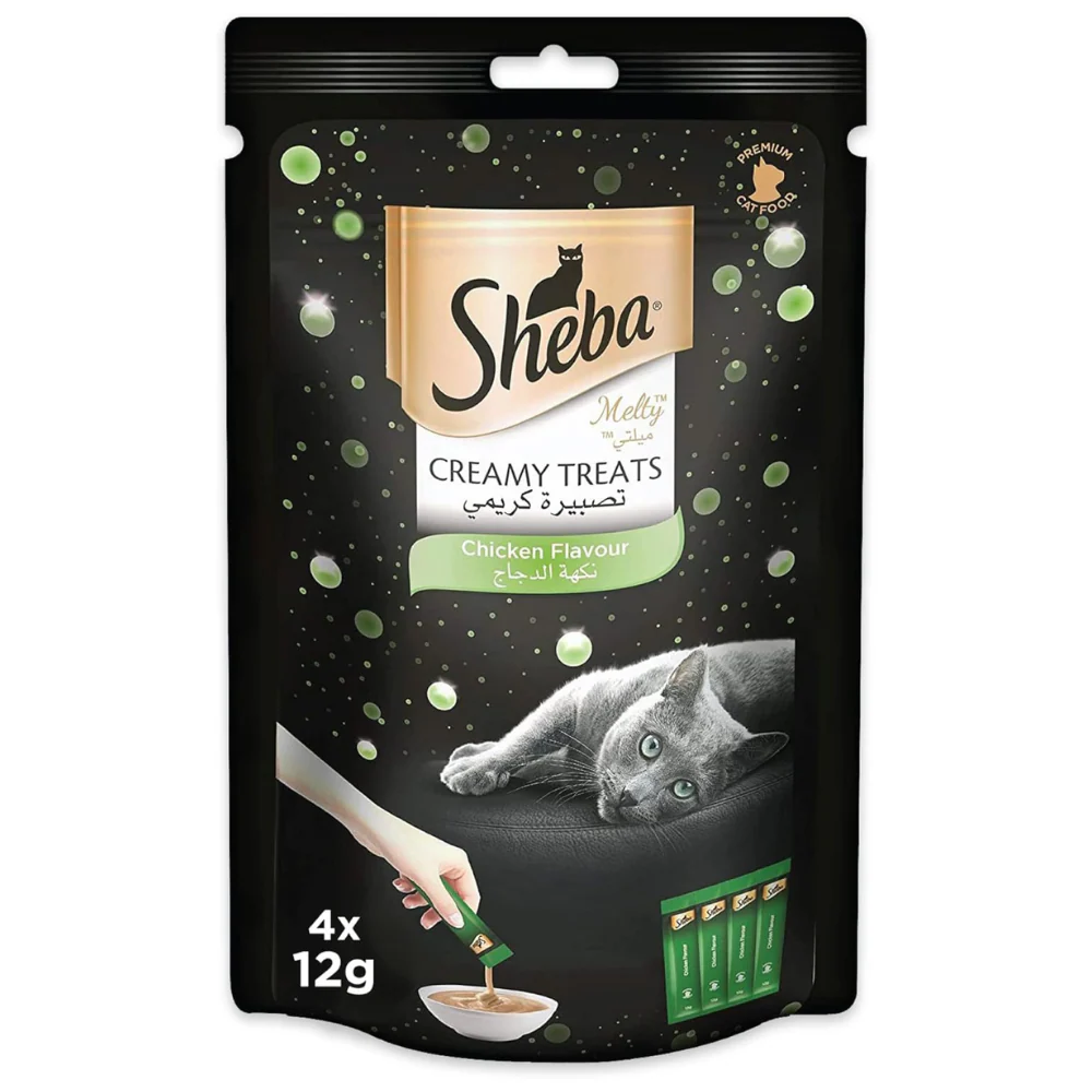 [102448-1] Sheba Melty Chicken Creamy Cat Treats - CHICKEN/4X12G
