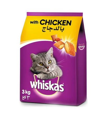 [101321-1] Whiskas Adult Chicken Dry Cat Food - 480G