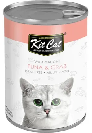 Kit Cat Wet Food with Tuna & Crab 400g